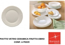 Bormioli Rocco BO238124 Piatto cf 6 pezzi Ebro Frutta D.20