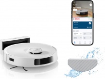 Bosch BCRC2W Robot Aspirapolvere senza Sacco Lava e Aspira 160 min 0.4L Bianco