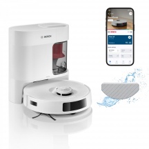 Bosch BCRD2W Robot Aspirapolvere senza Sacco Lava e Aspira 280 min 0.4L Bianco