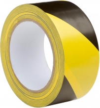 Boston 121938 Nastro adesivo giallo nero PVC 50 mm Rotolo da 33 m  Cf 12 Pz