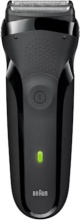 Braun 300S Rasoio Barba Elettrico Wet & Dry Autonomia 30 min Nero Serie 3