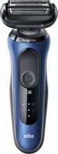 Braun 61-B1200S Rasoio Elettrico Ricaricabile con Tecnologia SensoFlex BluNero