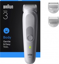 Braun BG3530 Rifinitore Corpo a Batteria Autonomia 80 Minuti Grigio serie 3