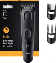 Braun HC5530 Tagliacapelli a Batteria Ricaricabile Autonomia 50 Min Nero serie 5
