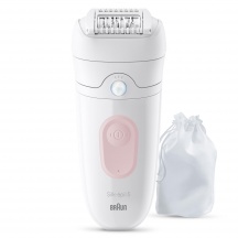 Braun SE5-011 Silk��pil 5 Epilatore Wet & Dry Lasting Smooth Skin BiancoRosa