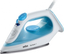 Braun SI1050BL Ferro da Stiro a Secco e Vapore 2000 W Ceramica Blu Bianco TexStyle 1