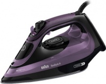 Braun SI9661VI Ferro da Stiro a Vapore 3100 Watt Eloxal Nero e Viola