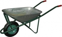 Brixo 280015 Carriola con Vasca Zincata 80 Litri Telaio � 30 mm Ruota 350 x 80
