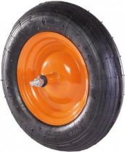 Brixo 3508MM190 Ruota pneumatiche 350x80 per carriole Mozzo 190 mm completa di cerchio
