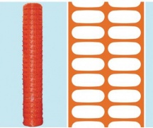 Brixo 50180 Rete segnaletica L50xh1,80mt plastica arancione delimitazioni cantiere edilizia