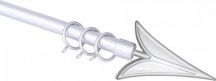 Brixo ARG122-213 Scorritenda Etruria Silveral Lancia estensibile 122213 cm d.19mm acciaio