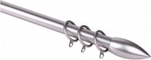 Brixo ARG71-122 Scorritenda Etruria Pera estensibile 71122 cm d.19mm acciaio argento