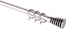 Brixo ARG71-122 Scorritenda Etruria Vortice estensibile 71122 cm d.19mm acciaio argento