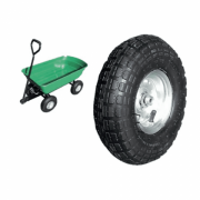 Brixo GRETRO Ruota di ricambio per carrello trolley da giardino pneumatica con valvola