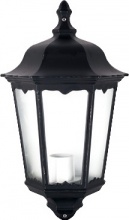 Brixo MINERVAMURO Lanterne alluminio nero 3 facce Attacco E27 IP44 22x26xH44 cm