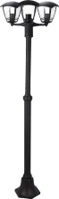 Brixo SELENE3 Lampione lanterna 3 luci su palo allumino h183cm illuminazione esterna SELENE