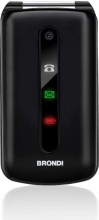 Brondi 10275070 President Telefono Cellulare DUAL SIM 3" GSM Radio FM Nero