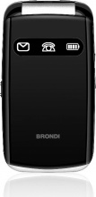 Brondi 10277000 Amico Favoloso Cellulare Numeri Grandi Torcia Radio Nero