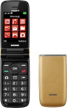 Brondi 10278014 Smartphone Telefono Cellulare Clamshell colore Oro - Magnum 4