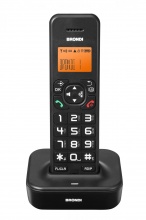 Brondi 10278070 Bravo Star Telefono Dect Identificatore di Chiamata Nero