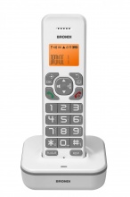 Brondi 10278071 Bravo Star Telefono Dect Identificatore Chiamata Grigio Bianco