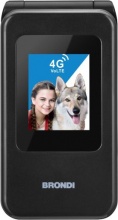 Brondi 10281080 Cellulare 2,4" Dual SIM con Fotocamera Nero Metal Amico Speciale