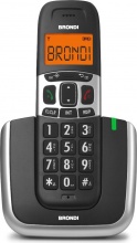 Brondi BRAVOPLATINUM Brondi Bravo Platinum Telefono DECT Nero Argento