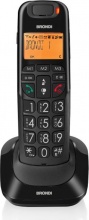Brondi Bravo Bright Telefono Cordless Vivavoce 20 Voci Id Chiamata Nero