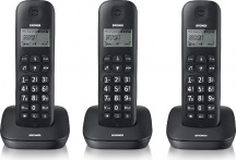 Brondi Gala Trio Telefono Cordless Trio 20 Memorie ID Chiamata Nero  Nero