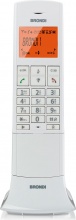 Brondi LEMURE Telefono Cordless DECT GAP 50 Voci in rubrica id Chiamante Bianco