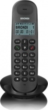 Brondi LOTUS Telefono Cordless  Display LCD 50 Contatti Volume Regolabile Nero