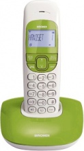 Brondi NICEBV Telefono Cordless DECT vivavoce col. VerdeBianco Nice