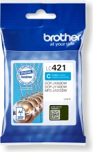 Brother LC-421C Cartuccia DInchiostro 1 Pz Originale Ciano