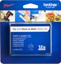 Brother TZ-231S Nastro per Etichettatrici Tipo TZ Lunghezza 4 m L 1,2 cm