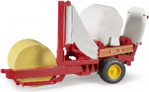 Bruder 2122 Avvolgitrice con balle e dispositivo Basculante Veicolo 1:16 3+