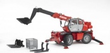 Bruder 2129 Carrello elevatore Manitou MRT 2150 PRIVILEGE Veicolo Giocattolo 1:16 3+