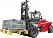 Bruder 2513 Linde Ht160 Muletto con Pallet e 3 Ceste Veicolo Giocattolo 4+ anni