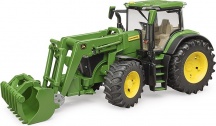 Bruder 3151 Trattore John Deere 7R con Caricatrice Frontale Veicolo 1:16 3+