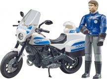 Bruder 62731 Ducati Scrambler Bworld Moto della Polizia Veicolo Giocattolo 1:16 3+