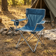 Brunner 0879760 Sedia per Esterni Pieghevole Portabottiglie 62,5x42x64,5 cm Blu Action