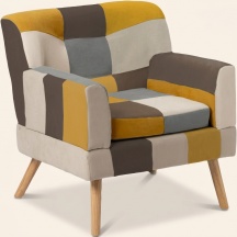 Buybuy AUT75 Poltrona Stoffa 73x72x78 cm Patchwork  Autunno