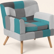 Buybuy INV75 Poltrona Stoffa Patchwork 73x72x78 cm  Inverno