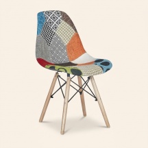 Buybuy PIC002 Sedia Cucina Soggiorno PP spugna legno metallo Patchwork