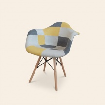 Buybuy PIC025 Poltrona Moderna in Tessuto Patchwork in PP  63x60x82 cm