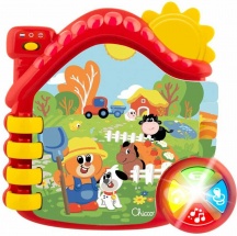 CHICCO 105140 Il Libro della Fattoria Gioco Educativo che Stimola la Lettura 6+ Mesi