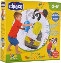 CHICCO 10522 Panda Boxing Coach Sacco da Boxe Bambini Gonfiabile per Bambini 2+ Anni
