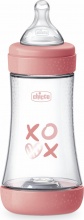 CHICCO 00020223110000 Biberon Flusso Medio 240 ml 2+M Rosa Perfect 5