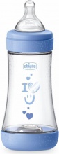 CHICCO 00020223210000 Biberon Flusso Medio 240 ml 2+M Azzurro Perfect 5