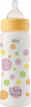 CHICCO 00020245100000 Biberon Flusso Veloce 330 ml Tettarella Physio 4+M Giallo - Perfect Easy