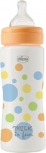 CHICCO 00020245200000 Biberon Flusso Veloce 330 ml Tettarella Physio 4+M Arancio - Perfect Easy